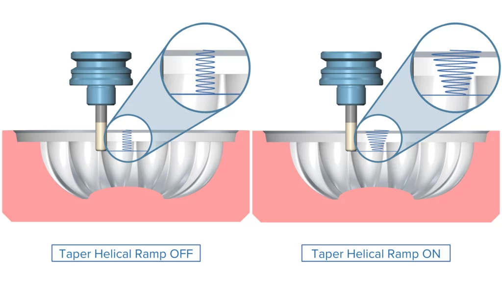 3-Axis - Taper Helical Ramp