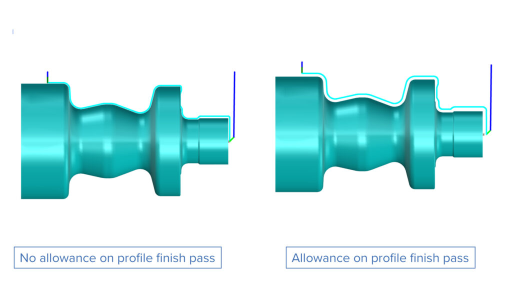 Turning - Finishing Allowance for B-Axis Profile Turning